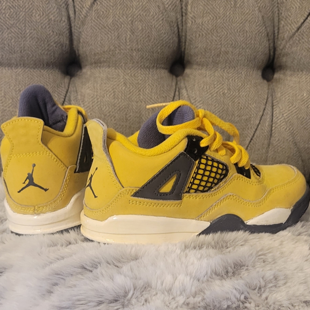 Kids Yellow Jordan Sneakers